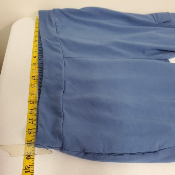 Soft Surroundings Womens Wide Leg Sweatpants Size 1X Blue Athleisure Stretch - Picture 7 of 15